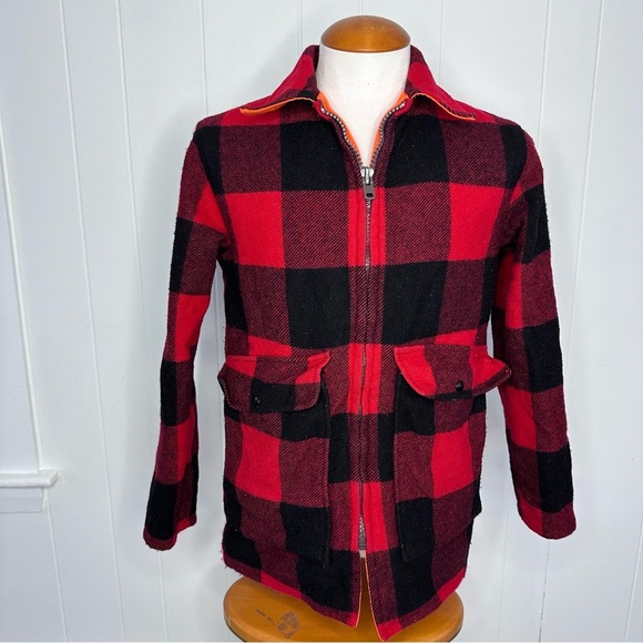 Woolrich Other - Vintage 70s Woolrich Buffalo Plaid Hunter Orange Reversible Jacket
